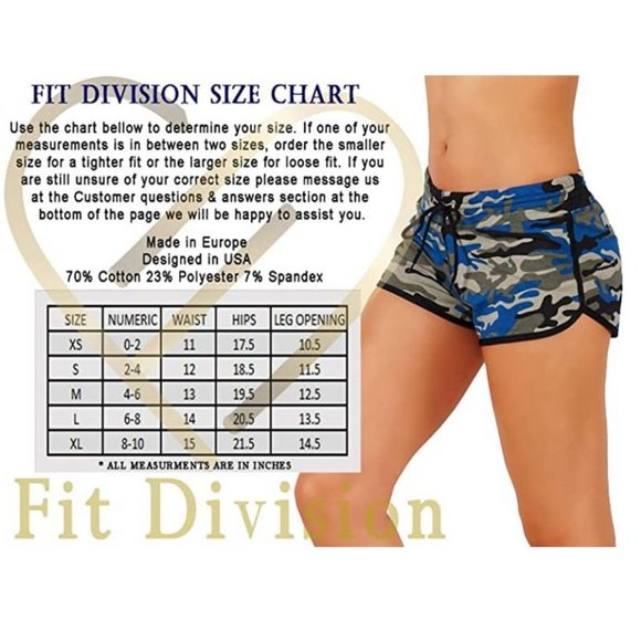 Camouflage Shorts Elastic Waist Band 501 - Picture 5 of 7